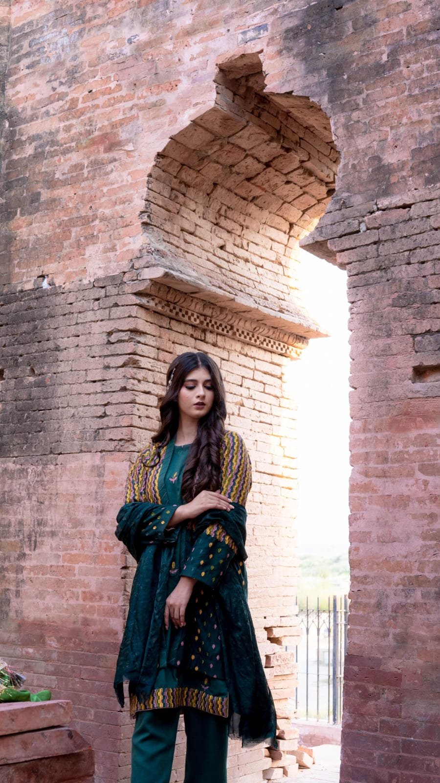 4 piece karrandi suit Fabric karrandi , silk dupatta fully block printed
