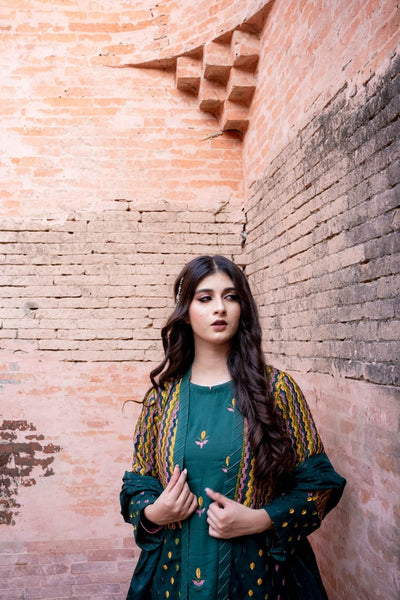 4 piece karrandi suit Fabric karrandi , silk dupatta fully block printed